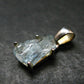 Fantastic Gemmy Aquamarine Crystal Silver Pendant From Brazil - 0.8" - 1.32 Grams