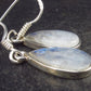 Pear Shaped Cabochon Natural Moonstone 925 Sterling Silver Drop Earrings - 1.3" - 3.1 Grams