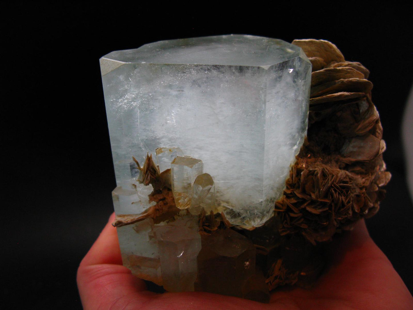 Aquamarine & Muscovite Crystal Blue Beryl From Pakistan - 740 Grams - 4.5"