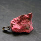 Rosaline Zoisite!! Rare Raw Deep Pink Thulite Silver Pendant From Norway - 1.1"