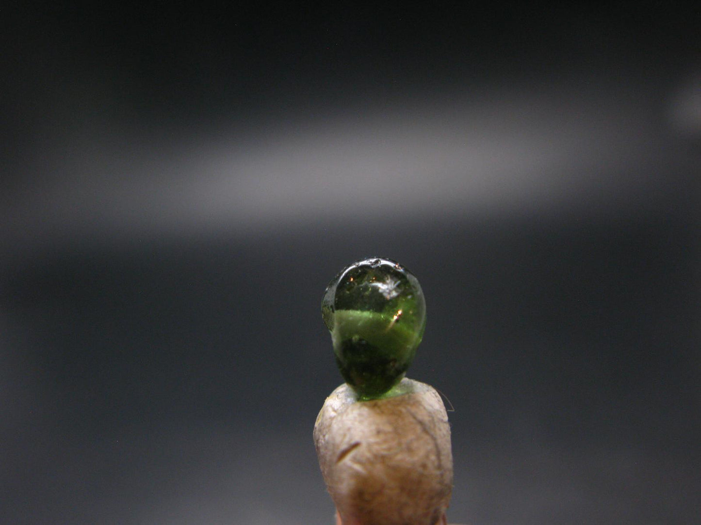 Moldavite Tektite Tumbled Bead from Czech Republic - 10 mm - 2.50 Carats