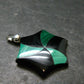 Queen of Green!! Genuine Vivid Vibrant Green Malachite Sterling Silver Pendant - 1.1" - 2.69 Grams