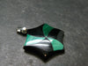 Queen of Green!! Genuine Vivid Vibrant Green Malachite Sterling Silver Pendant - 1.1" - 2.69 Grams