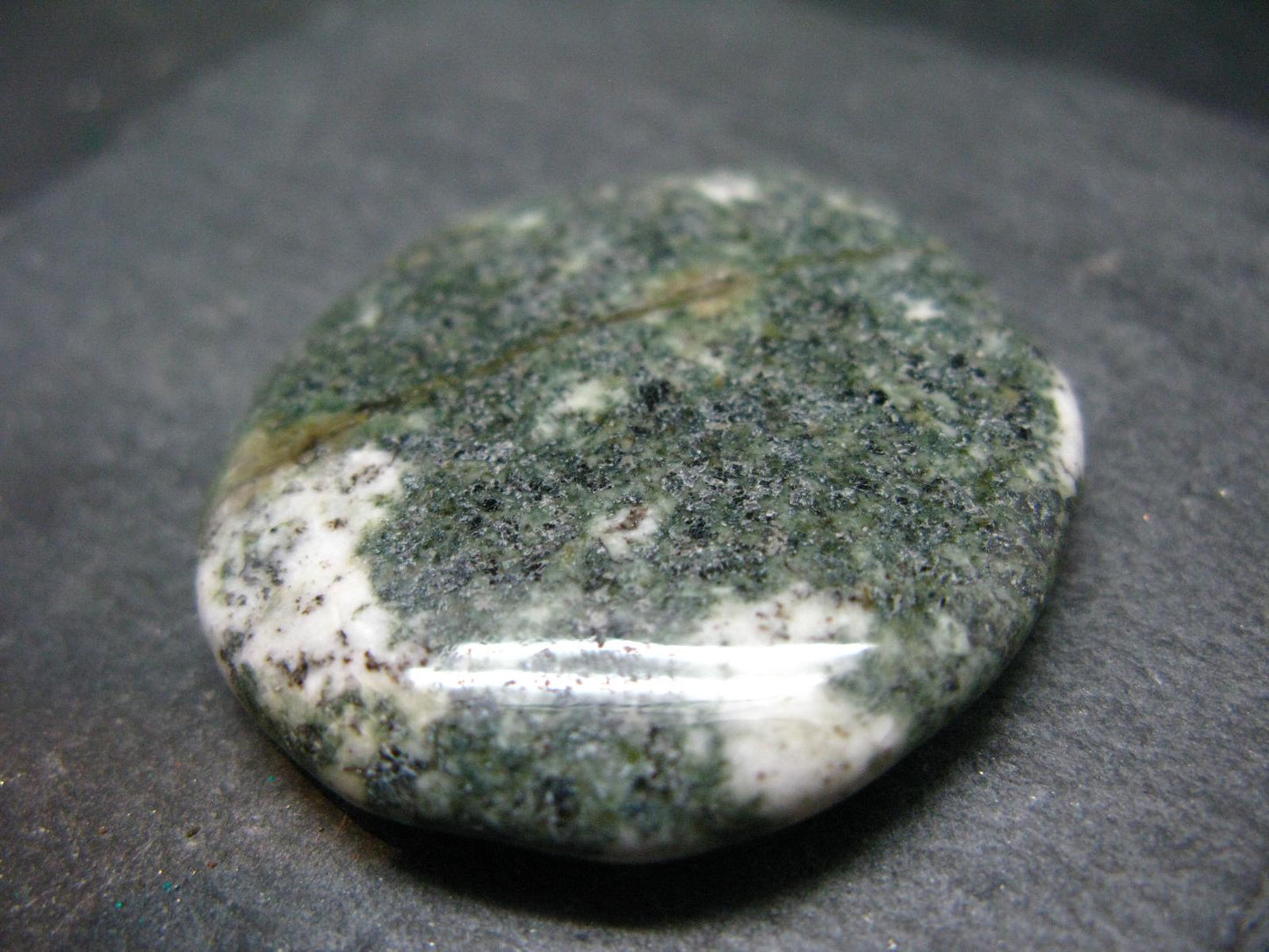 Rare Stonehenge Preseli Bluestone Tumbled Crystal From Wales UK - 1.6" - 22.93 Grams