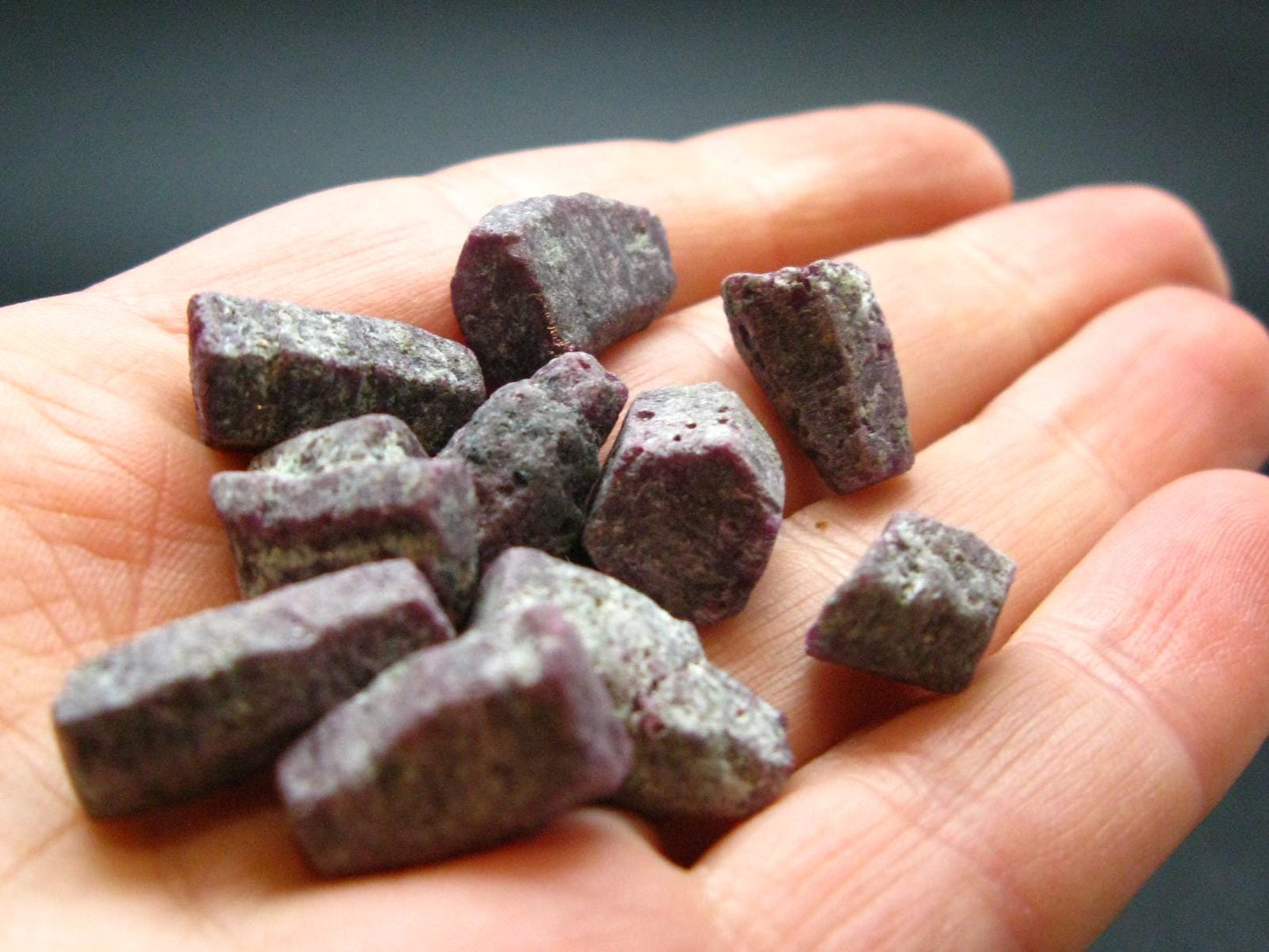 Lot of 10 Ruby Crystals from Winza Tanzania - 21.0 Grams