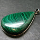 Queen of Green!! Genuine Vivid Vibrant Green Malachite Sterling Silver Pendant - 2.8" - 52.59 Grams