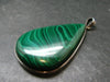 Queen of Green!! Genuine Vivid Vibrant Green Malachite Sterling Silver Pendant - 2.8" - 52.59 Grams