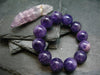 Amethyst Genuine Bracelet ~ 7 Inches ~ 16mm Round Beads