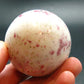 Large Cinnabar in Quartz Sphere from Peru - 188.35 Grams - 2.0"