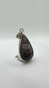 Lattice Sunstone Pendant Rare Gemstone Silver Necklace Natural Sparkling Stone Unique Jewelry Gift
