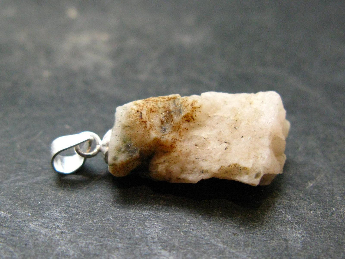Phenakite Phenacite Crystal Silver Pendant From Brazil - 1.1" - 2.33 Grams
