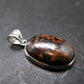 Zincite Franklinite Willemite Silver Pendant From USA - 1.4" - 9.0 Grams