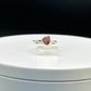 Pezzottaite Sterling Silver Ring – Natural Pink Gemstone - Size 6