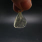 Gem Libyan Desert Glass Tektite Pendant Sterling Silver from Libya - 1.0" - 3.1 Grams