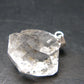 Fine Natural Herkimer Diamond Silver Pendant From New York - 0.9" - 3.79 Grams