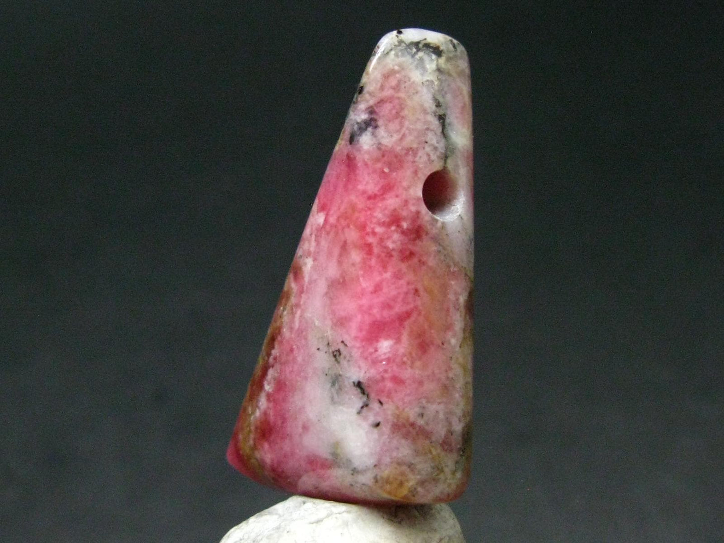 Rare Pink Tugtupite Metal Free Pendant From Greenland - 1.5" - 8.87 Grams