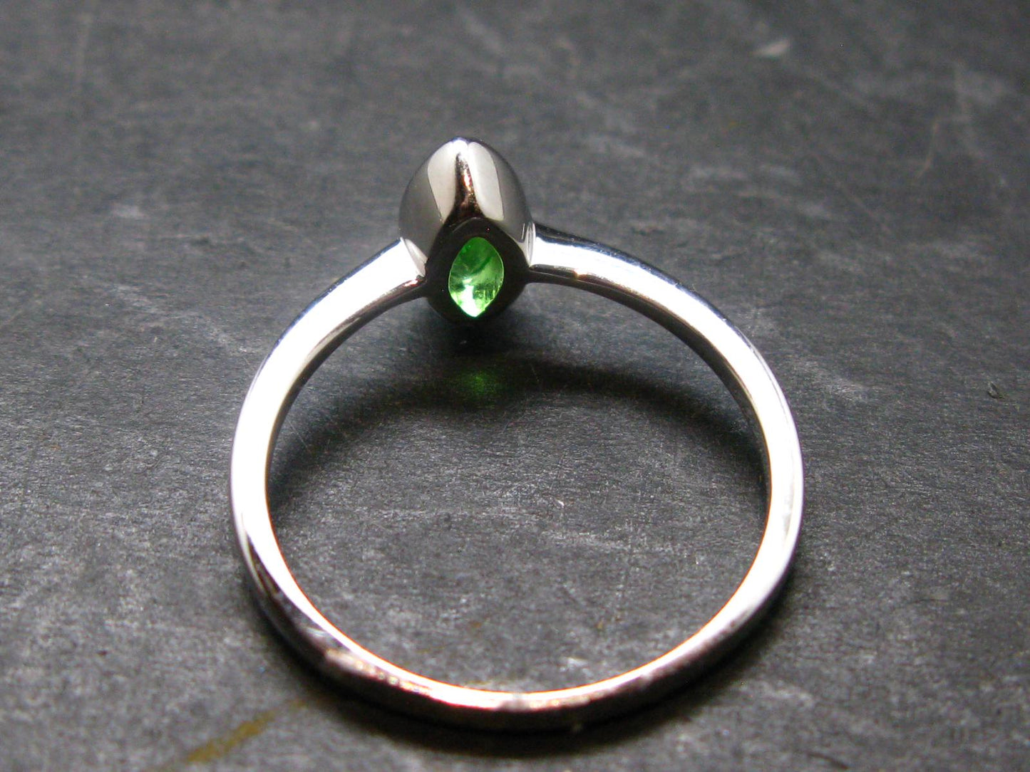 Helenite Gaia Stone Gem Sterling Silver Ring From Washington - Size 9 - 0.50 Carats