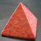 Rare Red Thulite Pyramid From Norway - 1.9" - 129.97 Grams