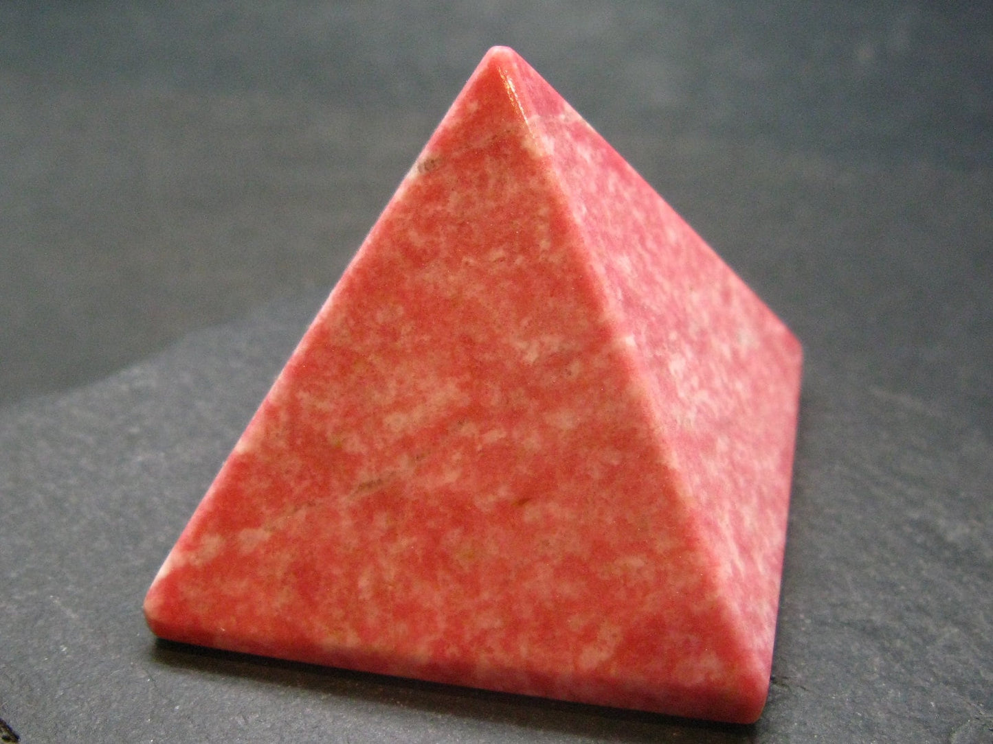 Rare Red Thulite Pyramid From Norway - 1.9" - 129.97 Grams