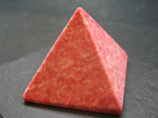 Rare Red Thulite Pyramid From Norway - 1.9" - 129.97 Grams