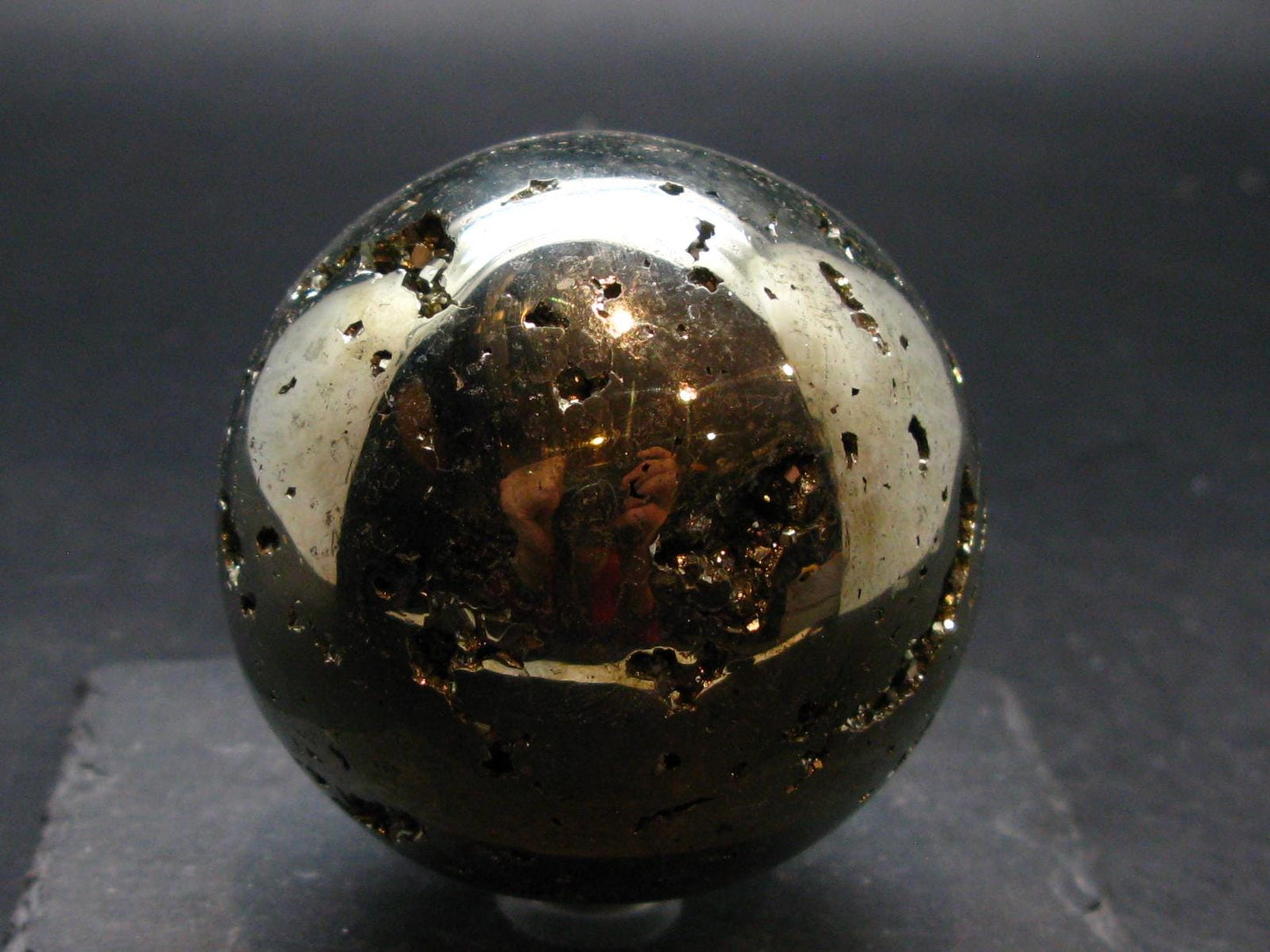 Rare Galena Sphalerite & Pyrite Sphere Ball From Peru - 2.4" - 501 Grams