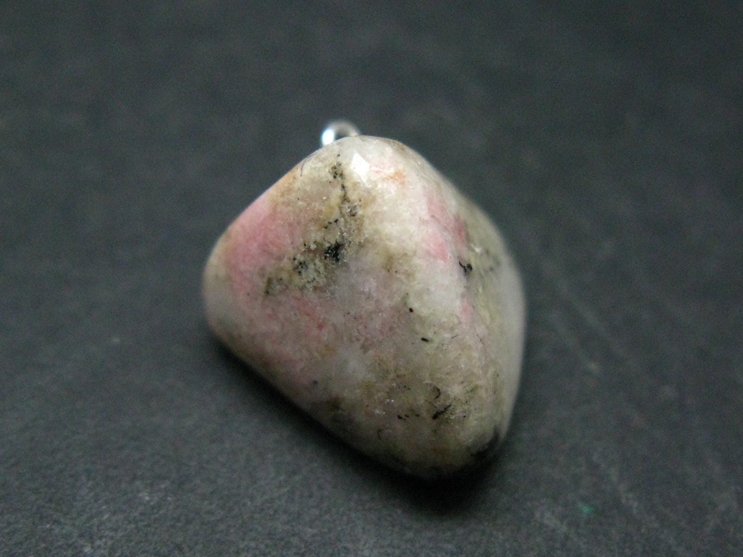 Tugtupite Sterling Silver Pendant From Greenland - 0.9" - 4.00 Grams