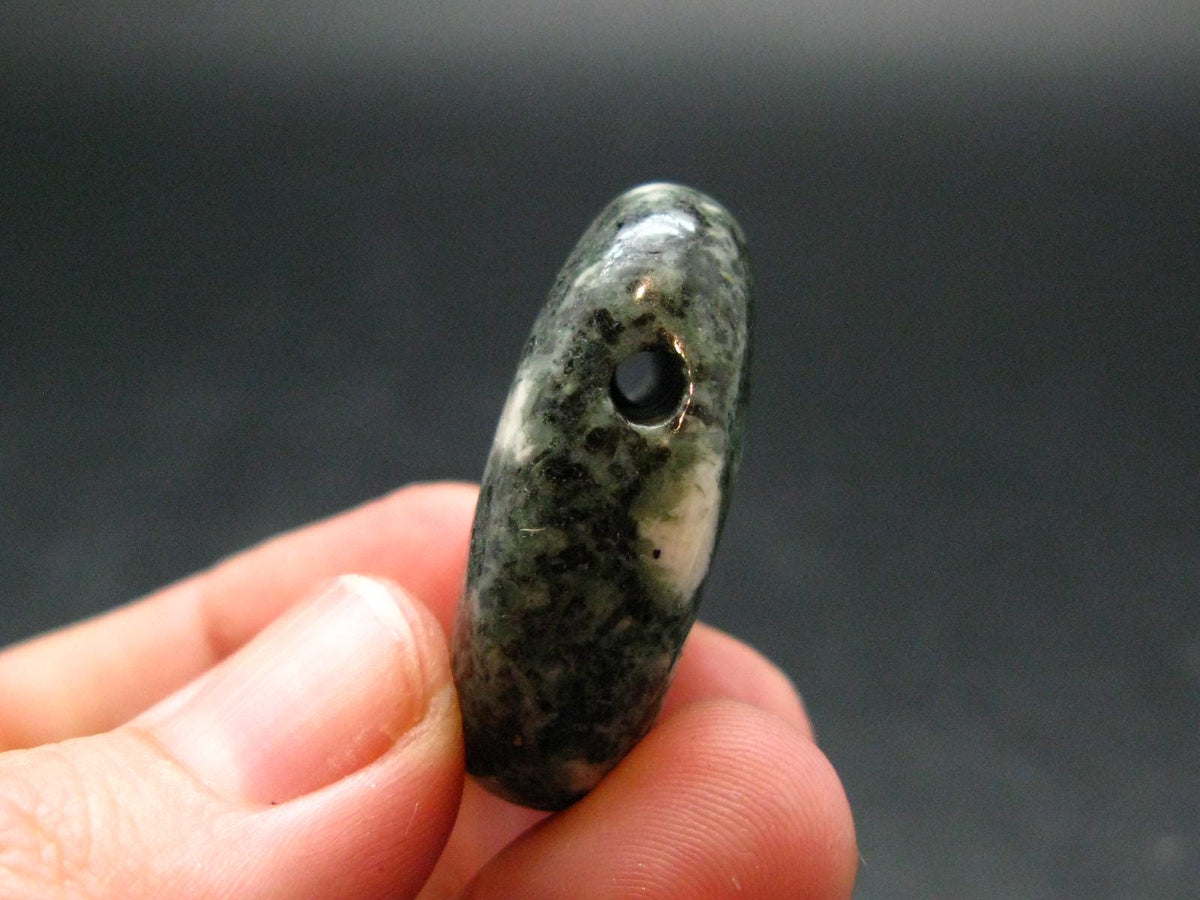 Rare Stonehenge Preseli Bluestone Metal Free Pendant From Wales UK - 1.2" - 14.27 Grams