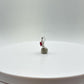 Ruby Flower Pendant | Sterling Silver, Cubic Zirconia, July Birthstone
