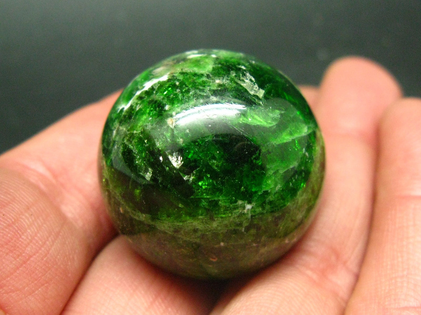 Gem Chrome Diopside Ball Sphere From Russia - 1.1" - 41 Grams