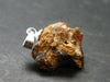 Fire Agate Silver Pendant From Mexico - 0.9" - 2.15 Grams