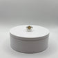 Sterling Silver Ring with Oval Imperial Topaz – Subtle Golden Glow - Size 9.5