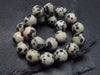 Dalmation Jasper Genuine Bracelet ~ 7 Inches ~ 8mm Round Beads