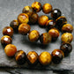 Tiger Eye Genuine Bracelet ~ 7 Inches ~ 8mm Round Facetted Beads