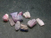 Lot of 10 Tanzanite Gem Untreated Pink Crystals From Tanzania - 20.70 Carats