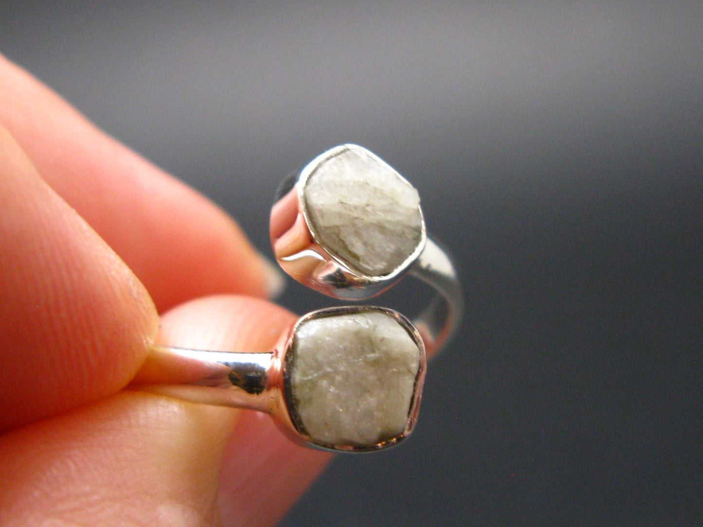 Phenakite Phenacite Crystal Silver Ring From Brazil - Size 7 - 2.26 Grams