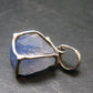 Dumortierite In Terminated Quartz Crystal Silver Pendant From Brazil - 1.0" - 4.81 Grams