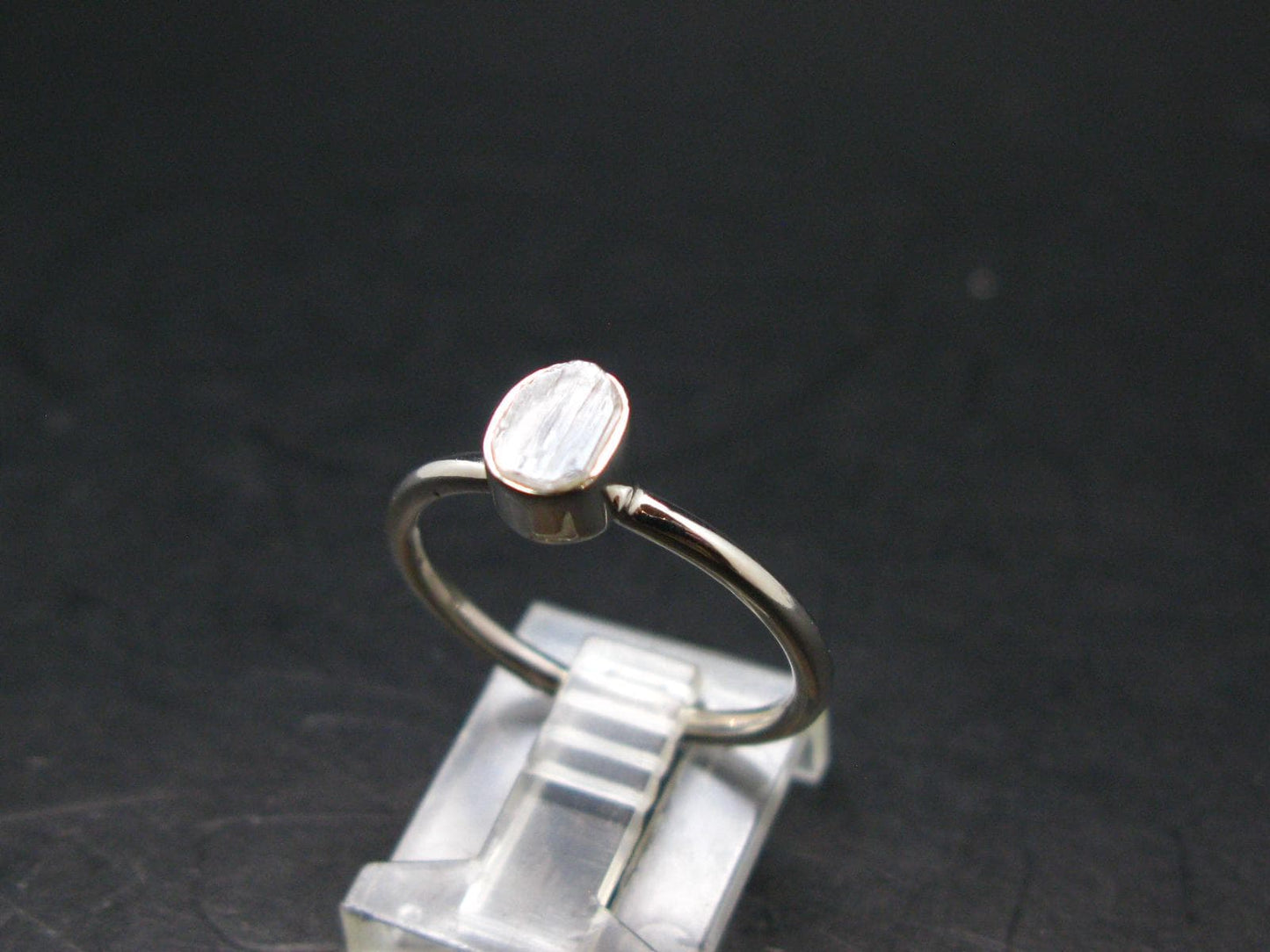 Natrolite Silver Ring From Tanzania - 1.95 Grams - Size 8