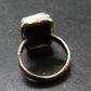 Unpolished Elite Shungite Silver Ring from Russia - Size 8 - 5.85 Grams