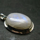 Natural Glow From Inside Moonstone 925 Silver Pendant - 1.7" - 11.07 Grams