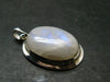 Natural Glow From Inside Moonstone 925 Silver Pendant - 1.7" - 11.07 Grams