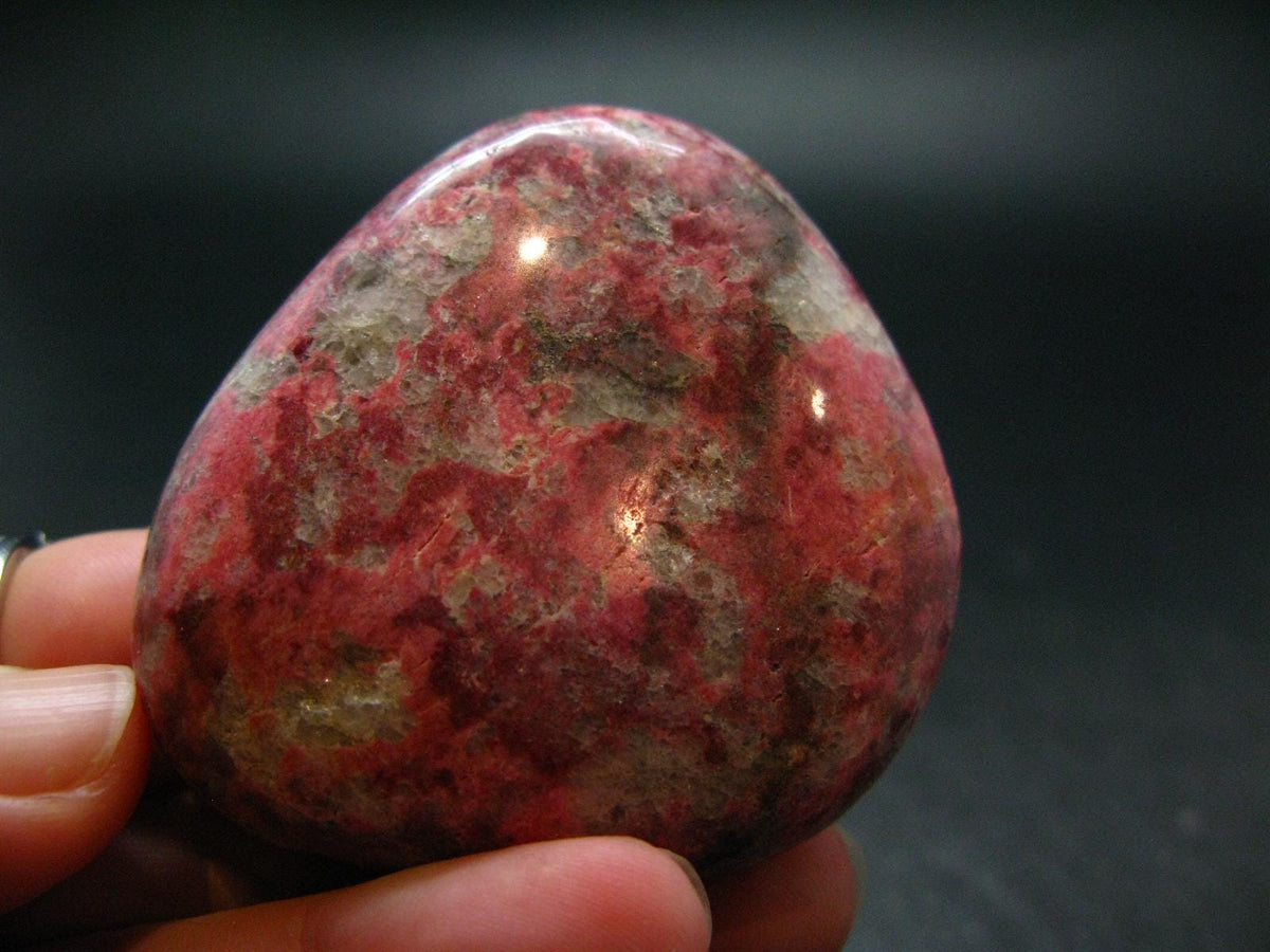 Rare Red Thulite Piece From Norway - 2.2" - 103.95 Grams