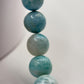 Natural Larimar Necklace Blue Gemstone Beaded Jewelry Caribbean Stone Necklace Gift