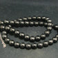 Shungite Necklace with 8mm Round Beads From Russia - 18"