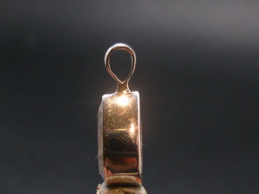 3.34 Carat Phenakite Phenacite Gem Sterling Silver Pendant from Russia - 0.8" - 1.69 Grams
