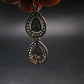 Moldavite Tektite Silver Pendant from Czech Republic - 1.3" - 2.28 Grams