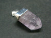 Vera Cruz Amethyst Silver Pendant From Mexico - 1.2" - 4.52 Grams