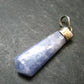 Rare Raw Hackmanite Silver Pendant from Afghanistan - 1.7" - 3.0 Grams