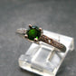 Modern Style Design!! Natural Faceted Intense Forest Green Chrome Diopside 925 Sterling Silver Ring - 1.92 Grams - Size 7.25