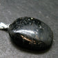 Very Rare Sterling Silver Nuumite Nuummite Pendant From Greenland - 1.2" - 6.40 Grams