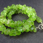 Natural Gemmy Peridot Olivine Crystal Necklace from Pakistan - 17"
